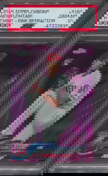 SHOHEI OHTANI - 2018 Topps Chrome Pink Refractor PSA 10 RC