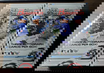 2020 Bowman Jumbo (2) TWO Sealed Boxes 3 Autos Jasson Dominguez