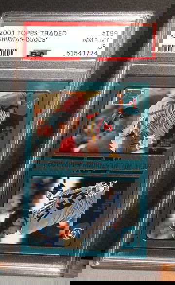 2001 Topps Traded Pujols Ichiro RC PSA 8