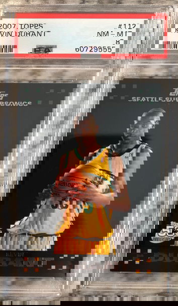 2007 Topps Kevin Durant Psa 8