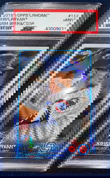 Kris Bryant 2015 Topps Chrome Prism Redractor PSA 9 #112 