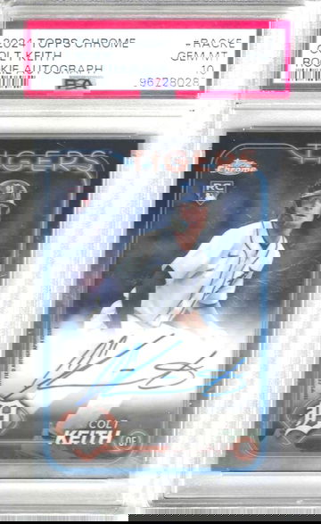 2024 Topps Chrome Colt Keith Rookie Auto PSA 10