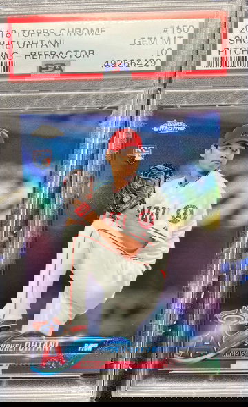 2018 Shohei Ohtani Topps Chrome Refractor PSA 10
