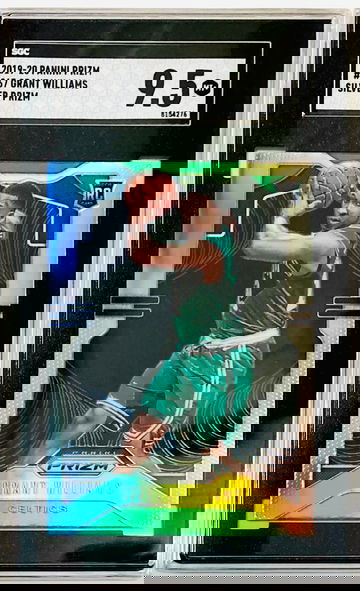 Grant Williams 2019-20 Panini Prizm Silver Refractor Rookie Card RC #267 SGC 9.5 MINT+ Boston Celtics