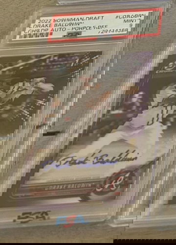 2022 bowman first chrome auto /250 purple drake Baldwin 