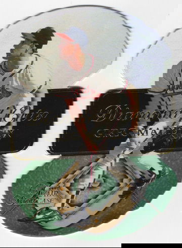 1997 FLAIR SHOWCASE DIAMOND CUTS # 10 OF 20 GREG MADDUX HOF