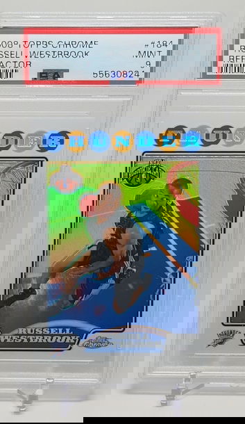 RUSSELL WESTBROOK 2008 PSA 9 TOPPS CHROME REFRACTOR RC ROOKIE