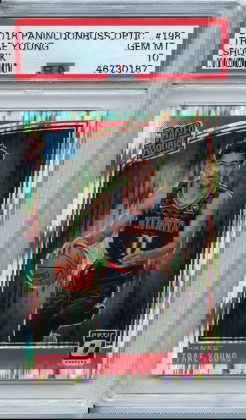 Trae Young Optic Shock Rookie PSA 10 NEP