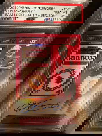 2019 Kyler Murray Contenders Running Red Zone Psa 10 pop 6 