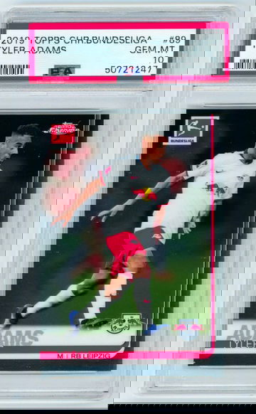 2019 Topps Chrome Bundesliga Tyler Adams #89 PSA 10