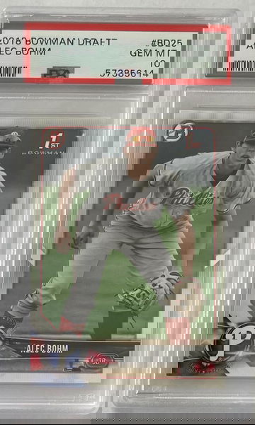 2018 Bowman Draft Alec Bohm PSA 10