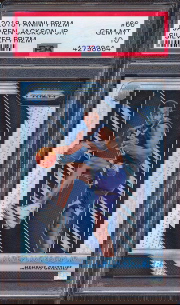 2018 Panini Prizm Jaren Jackson Jr. Silver Prizm Rookie PSA 10