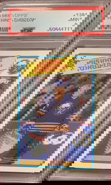 1988 Topps Pierre Turgeon Rookie Psa 9