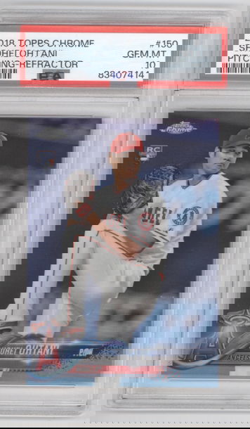 2018 Topps Chrome #150 Shohei Ohtani Refractor PSA 10