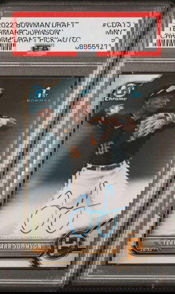 2022 Bowman Chrome Draft Termarr Johnson Prospect Auto PSA 9
