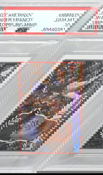 2022 Topps Archives #88BM25 Wander Franco 1988 Topps Big Minis RC PSA 10 POP 1