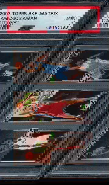 2003 Topps Rookie Matrix Lebron James Chris Kaman Carmelo Anthony PSA 9 Mint
