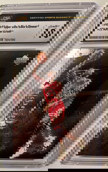 Michael Jordan 1998 UD Black Diamond #22 CSG 10