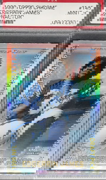 1999 Topps Chrome Refractor Edgerrin James RC PSA 9 HOF Colts