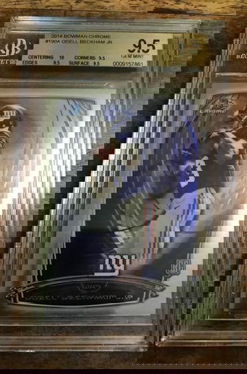 2014 BOWMAN CHROME ODELL BECKHAM JR. ROOKIE RC BGS 9.5 TRUE GEM +