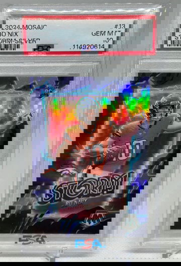 BO NIX 2024 MOSAIC STORM RC SILVER PSA 10 GEM MINT