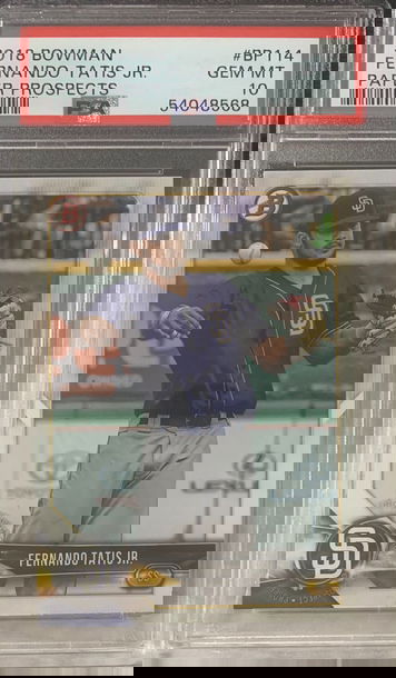 2018 Bowman Fernando Tatis Jr Paper Prospects PSA 10