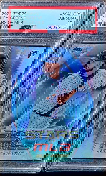 2023 RILEY GREENE Topps Stars of MLB Refractor PSA 10 Rookie RC #SMLB-26