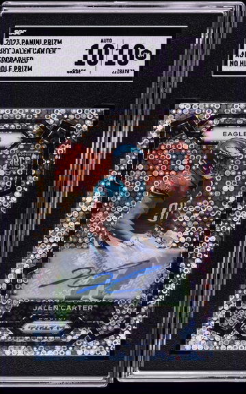 2023 Panini Prizm Jalen Carter No Huddle Auto SGC 10/10