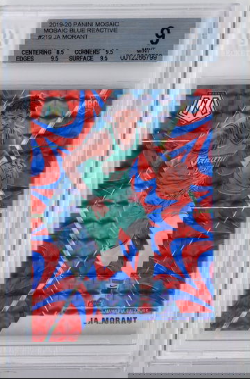 Ja Morant RC Mosaic Blue Reactive Prizms BGS 9 Mint