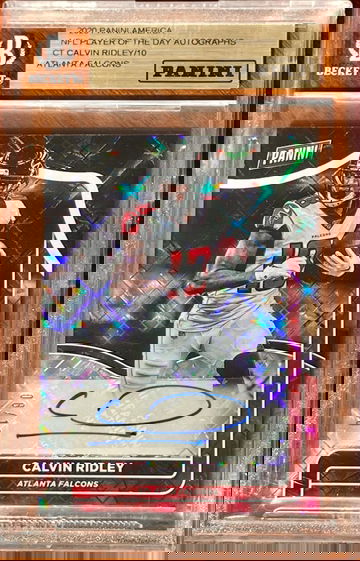 2020 Panini America NFL Player Of The Day Auto Calvin Ridley /10 - Beckett