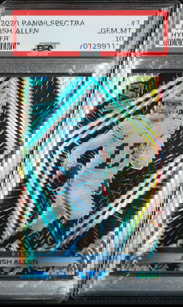 2020 Panini Spectra Hyper #7 Josh Allen PSA 10 Gem Mint 16/75 Buffalo Bills SP
