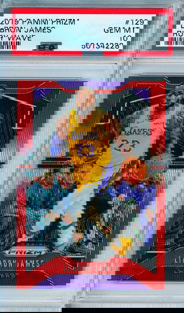 Lebron Jame 2019 Panini Prizm Ruby Wave PSA 10 Gem Mint (4228)