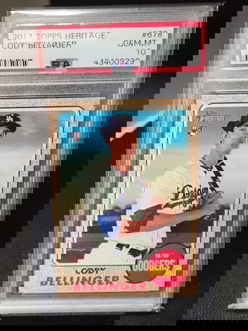 2017 Topps Heritage Cody Bellinger Psa 10