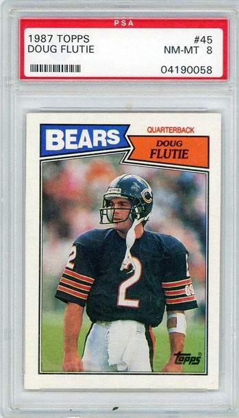 1987 Topps Doug Flutie Rookie #45 PSA 8 P1252
