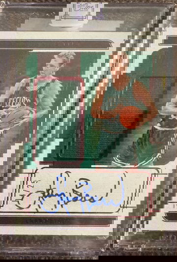 2021-22 Panini One And One Jersey Autograph Red /25 Larry Bird