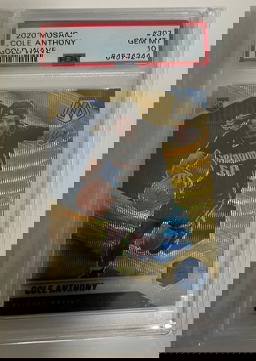 2020 Mosaic Gold Wave Cole Anthony RC PSA10