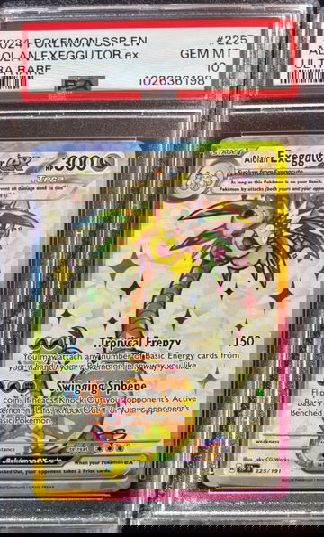 2024 Pokémon Alolan Exeggutor ex Surging Sparks 225/191 PSA 10 Gem Mint