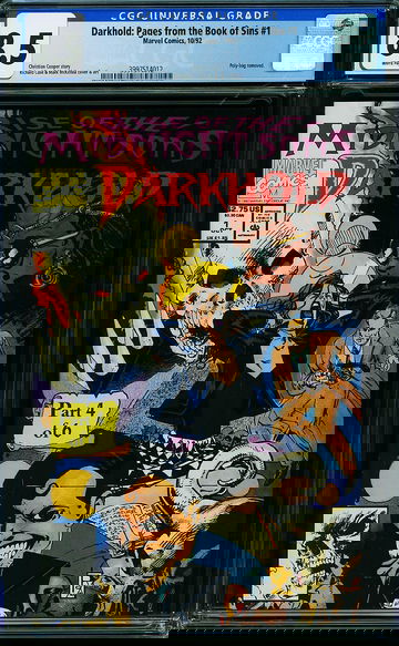 DARKHOLD: PAGES FROM THE BOOK OF SINS #1, CGC 8.5 VF+