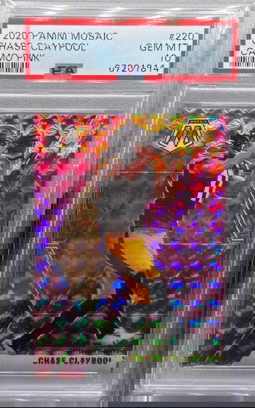 2020 Panini Mosaic Chase Claypool Pink Camo PSA 10 RC Rookie