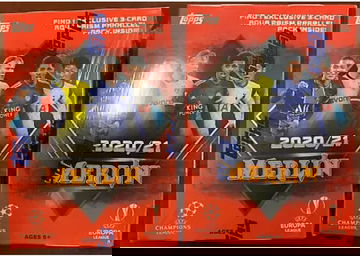 Topps Merlin Uefa soccer blaster box lot of 2