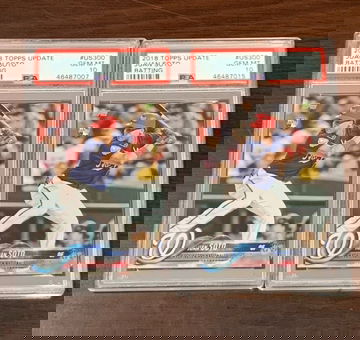 (2) 2018 Topps Update Juan Soto PSA 10