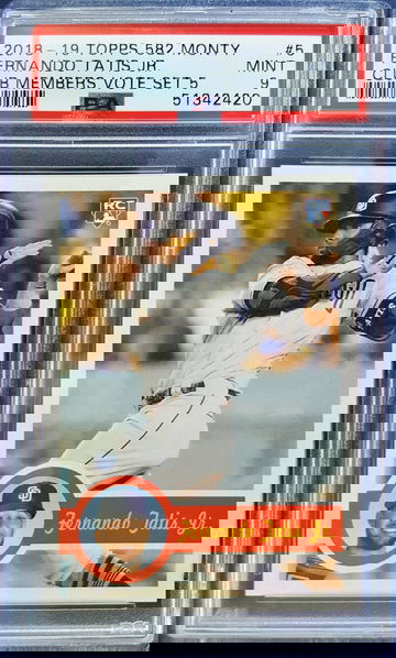 2018 Topps 582 Montgomery Vote Set 5 Fernando Tatis Jr. RC PSA 9 PSA Population 12 Only 34 Graded Higher Ultra RARE!!!