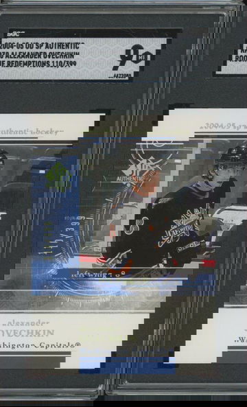 SGC 9 2004-05 Upper Deck SP Authentic Alexander Ovechkin RR30 Rookie Redemptions 110/399 RC