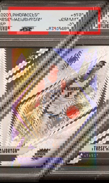 2020 PANINI PHOENIX CHRONICLES SILVER TYRESE HALIBURTON RC ROOKIE CARD PSA 10