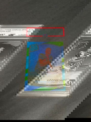 2017 Optic Cooper Kupp Rated Rookie Lime #179 PSA 9