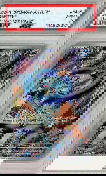 2024 POKEMON SCR EN-STELLAR CROWN SQUIRTLE #148 ILL RARE PSA 9 MINT