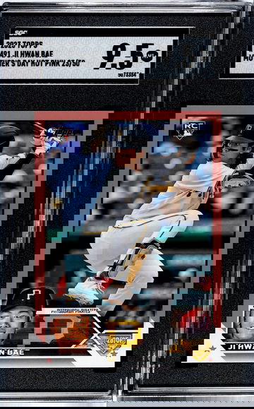 2023 Topps Series 2 Ji Hwan Bae 491 Mother's Day Pink /50 Pirates RC SGC 9.5