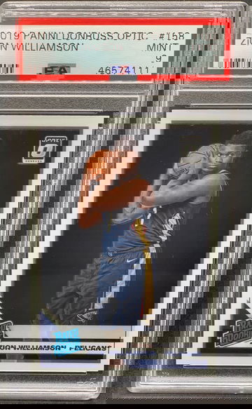 Zion Williamson 2019 Panini Donruss Optic PSA 9