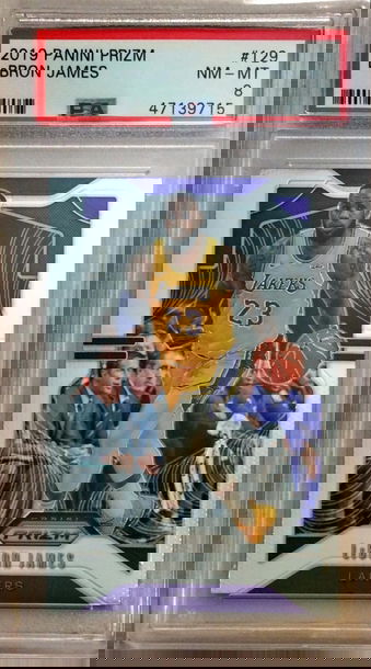 Lebron James 2019 Panini Prizm PSA 8