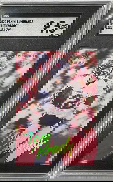 TOM BRADY 2020 Luminance Gold Prizm Refractor #/299 1st License Buccs SGC 9.5